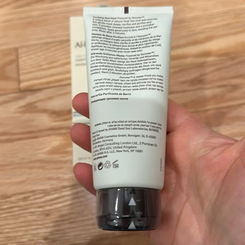 AHAVA time to clear purifying mud mask full size sealed